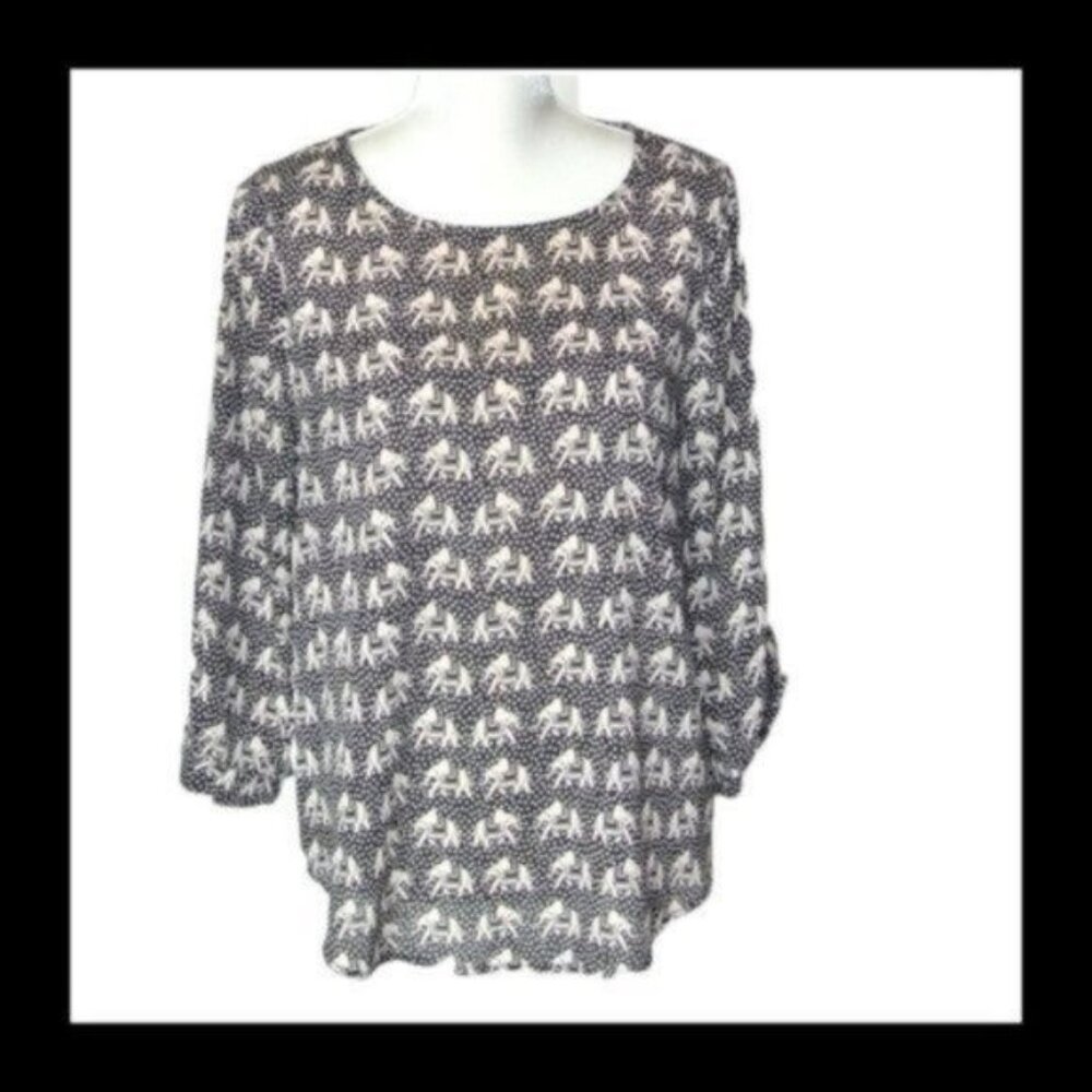 Stitch Fix‎ Pixley Ellie Elephant Blouse M